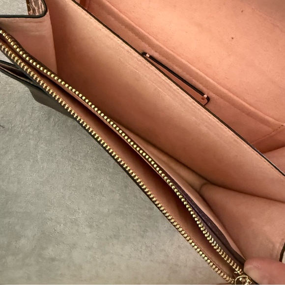 Coach Klare Crossbody in Signature Canvas Brown Shell Pink Multi - Picture 4 of 5